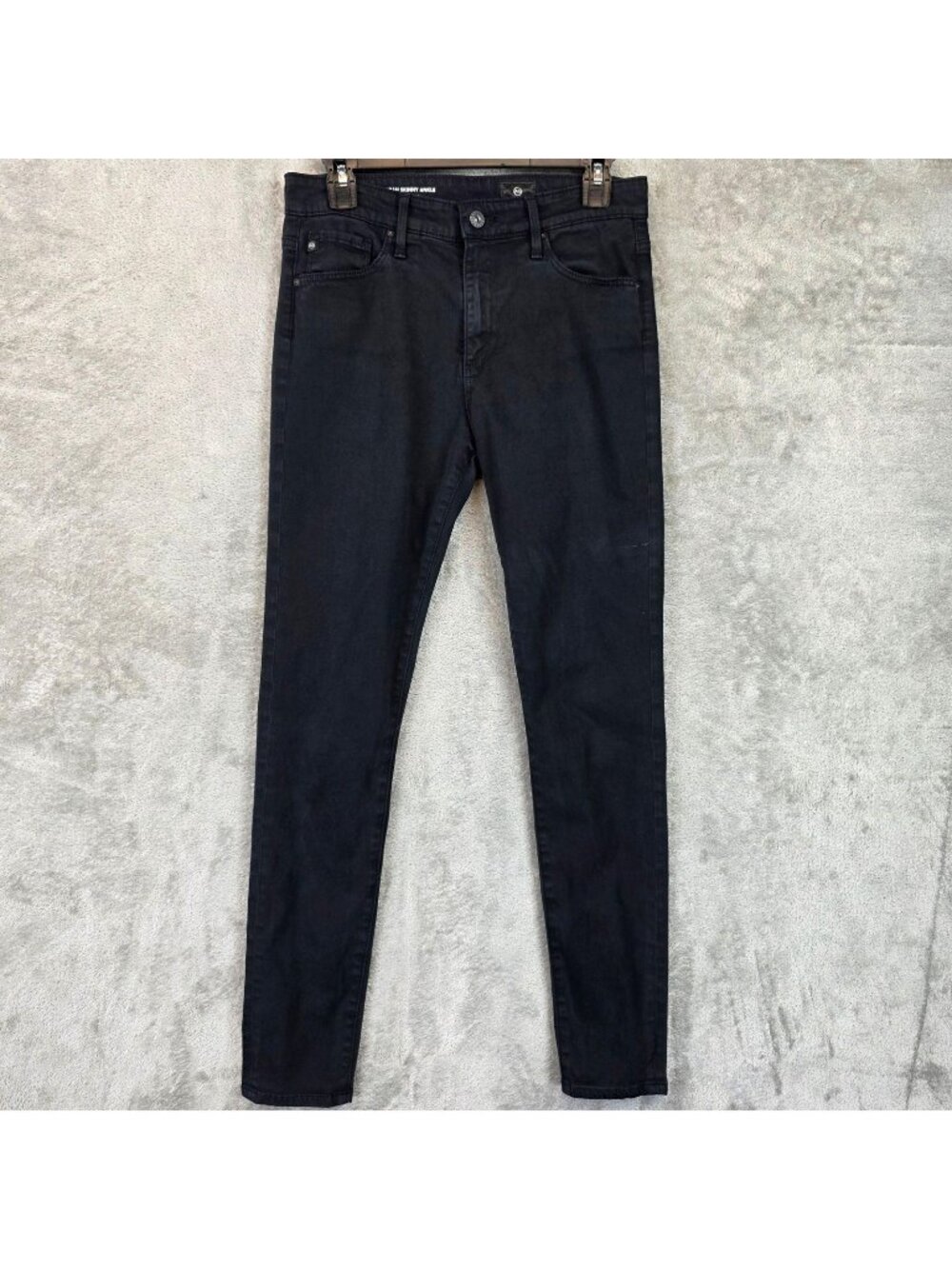 AG Adriano Goldschmied Farrah Skinny Ankle Jeans Womens 27R Black High Rise